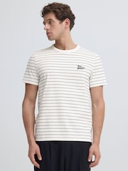 Casual Friday White Tangen Short Sleeve Crew Neck T-Shirt - Image 1 of 4
