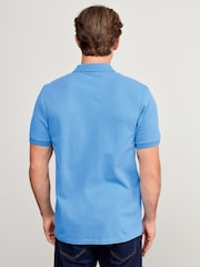 Blue Cornflower Slim Fit Short Sleeve Pique Polo Shirt - Image 3 of 5