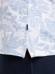 Weird Fish Blue Nonno Printed Jersey Vest - Image 4 of 6