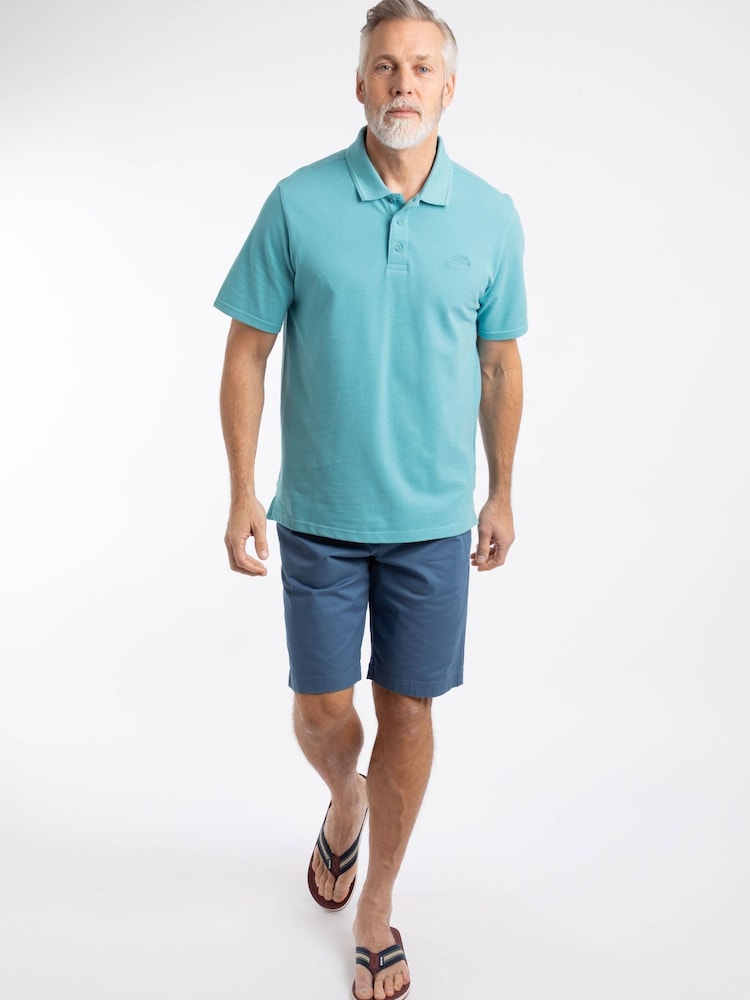 Weird Fish Blue Rayburn Flat Front Shorts - Image 1 of 7