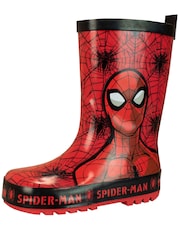 Character Red Spiderman Printed Wellies - Image 1 of 5