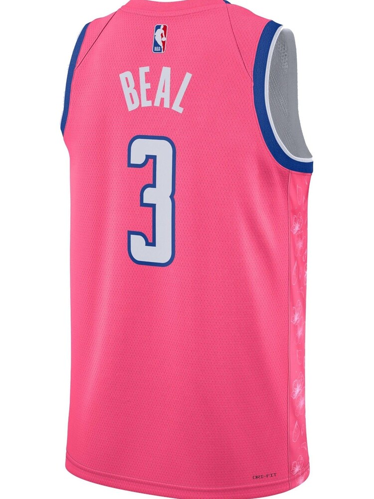 Nike Pink Washington Wizards City Edition Swingman Jersey 22 - Bradley Beal Unisex - Image 3 of 3