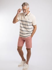 Weird Fish Pink Charleston Textured Chino Shorts - Image 3 of 7