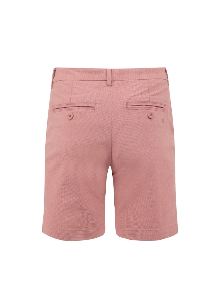Weird Fish Pink Charleston Textured Chino Shorts - Image 7 of 7