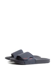 Weird Fish Blue Oliver Pool Sliders - Image 1 of 4