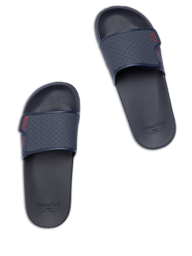 Weird Fish Blue Oliver Pool Sliders - Image 4 of 4