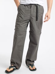 Weird Fish Grey Wade Ripstop Zip Off Trousers - Image 1 of 5