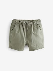Sage Green/Stone/Apricot Orange Pull On Shorts 3 Pack (3mths-7yrs) - Image 3 of 6