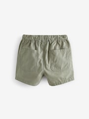 Sage Green/Stone/Apricot Orange Pull On Shorts 3 Pack (3mths-7yrs) - Image 4 of 6