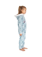 Character Blue Disney Frozen Fleece Hooded All-In-One - Image 6 of 7