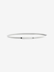 Silver Skinny Stretch Plaque Belt - Image 4 of 5