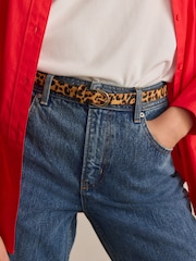 Animal Leather Skinny Belt - Image 3 of 3