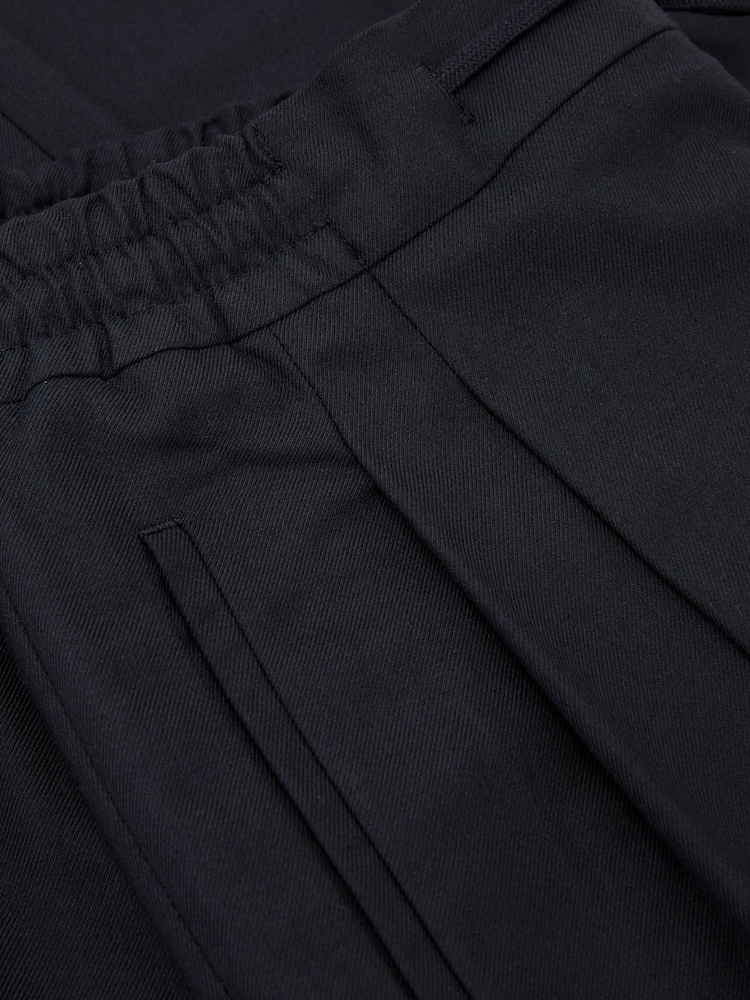 Reiss Navy Arden Relaxed Twill Drawstring Trousers - Image 6 of 6 Reiss Navy Arden Relaxed Twill Drawstring Trousers - Image 6 of 6