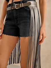 Pewter Wide Fringe Belt - Image 4 of 6