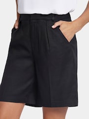 NYDJ Natural Relaxed Stretch Linen Shorts - Image 6 of 7