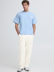 Casual Friday White Valer Mid Rise Straight Leg Trousers - Image 3 of 5