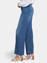 NYDJ Blue High Rise Teresa Wide Leg Jeans - Image 5 of 7