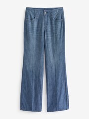 NYDJ Blue High Rise Teresa Wide Leg Jeans - Image 7 of 7