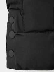 Mango Black Padded Hooded Gilet Tokyo - Image 2 of 3