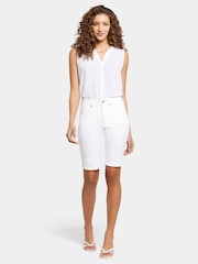 NYDJ Briella Denim White Shorts - Image 3 of 6