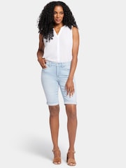 NYDJ Briella Denim White Shorts - Image 2 of 6