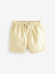 Tan/Blue/Lemon Pull On Shorts 3 Pack (3mths-7yrs) - Image 4 of 6