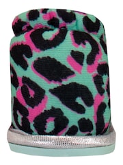 Harry Bear Green Leopard Printed Slippers - Image 4 of 4