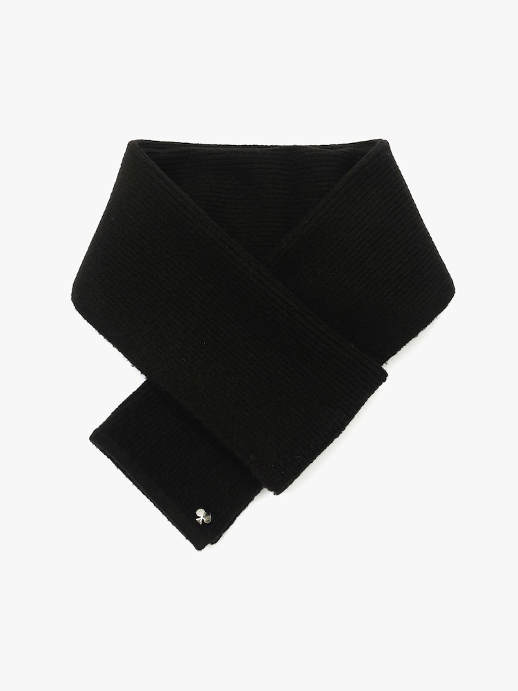 Kate Spade Black New York Spade Knit Scarf - Image 2 of 4 Kate Spade Black New York Spade Knit Scarf - Image 2 of 4