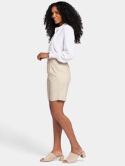 NYDJ Natural Relaxed Stretch Linen Shorts - Image 5 of 7