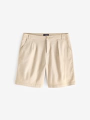 NYDJ Natural Relaxed Stretch Linen Shorts - Image 7 of 7