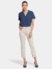 NYDJ Margot Girlfriend White Jeans - Image 1 of 7