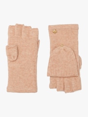 Kate Spade Orange New York Spade Knit Pop Top Mitten Set - Image 1 of 4