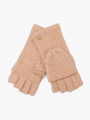 Kate Spade Orange New York Spade Knit Pop Top Mitten Set - Image 3 of 4