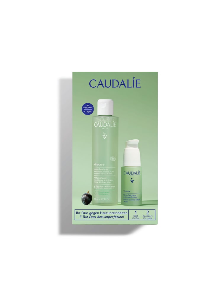 CAUDALIE Vinopure Clear Skin Tone & Treat Set - Image 1 of 2 CAUDALIE Vinopure Clear Skin Tone & Treat Set - Image 1 of 2