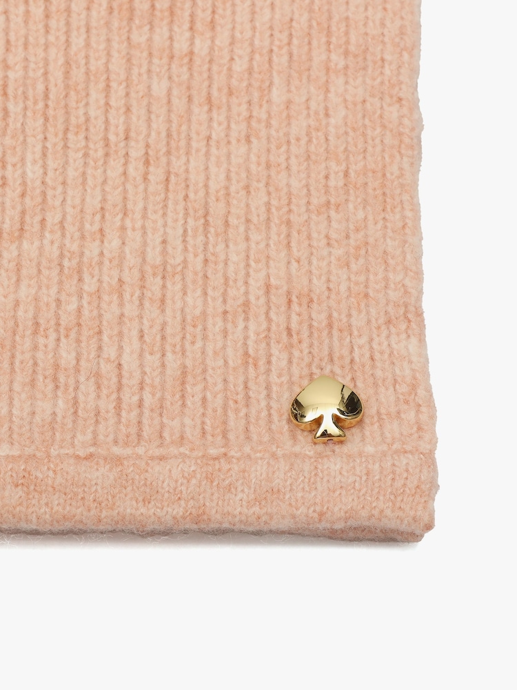 Kate Spade Orange New York Spade Knit Scarf - Image 4 of 4 Kate Spade Orange New York Spade Knit Scarf - Image 4 of 4