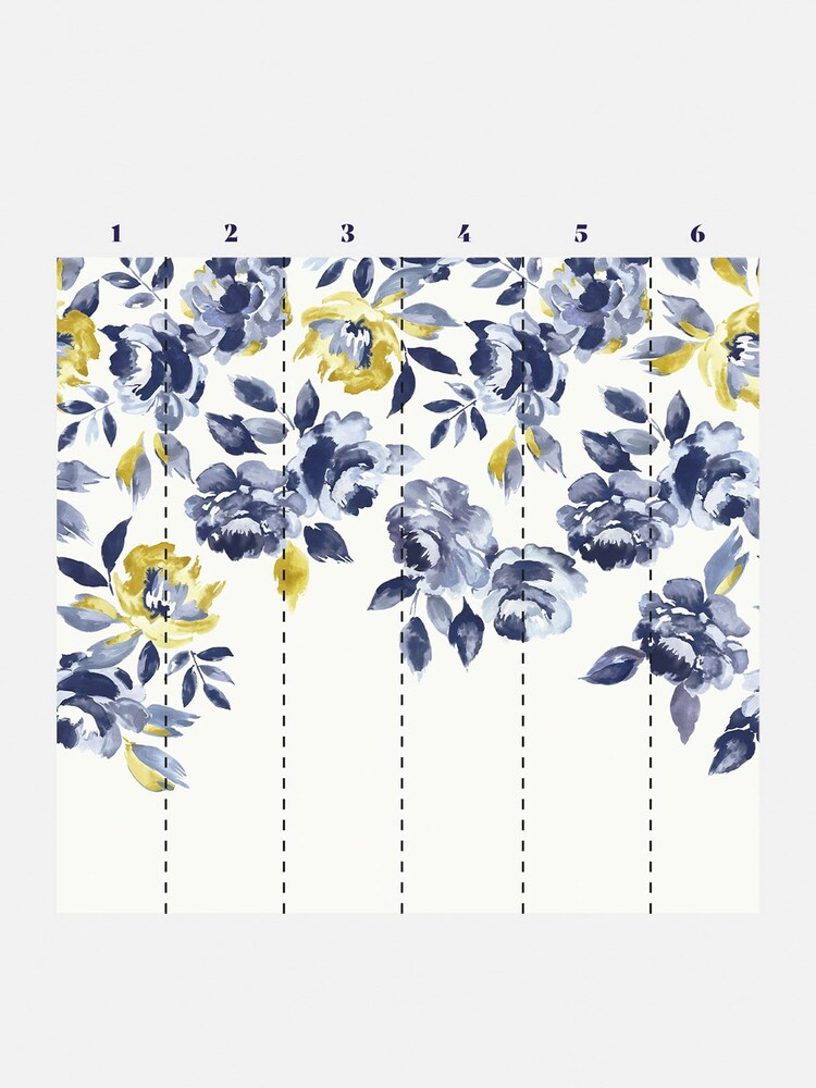 Joules Ocean Bloom Creme 10M Mural - Bild 3 von 3