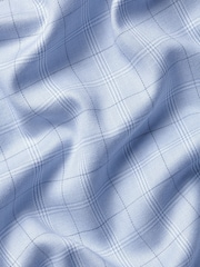 Charles Tyrwhitt Blue Non-Iron Twill Check Shirt - Image 7 of 7