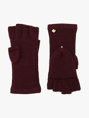Kate Spade Red New York Spade Knit Pop Top Mitten Set - Image 1 of 4