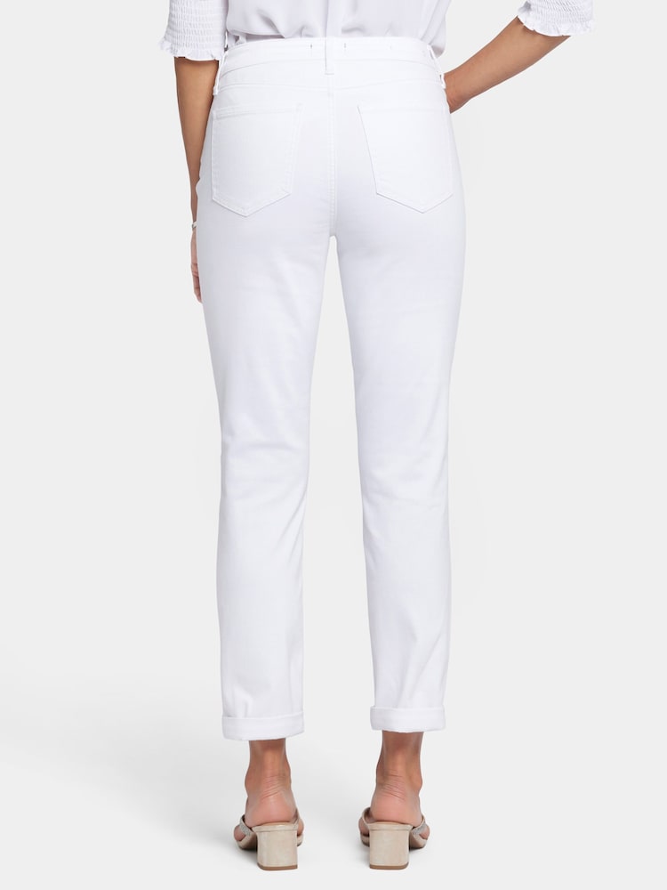 NYDJ Margot Girlfriend White Jeans - Image 2 of 7