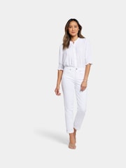 NYDJ Margot Girlfriend White Jeans - Image 4 of 7