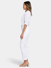 NYDJ Margot Girlfriend White Jeans - Image 5 of 7