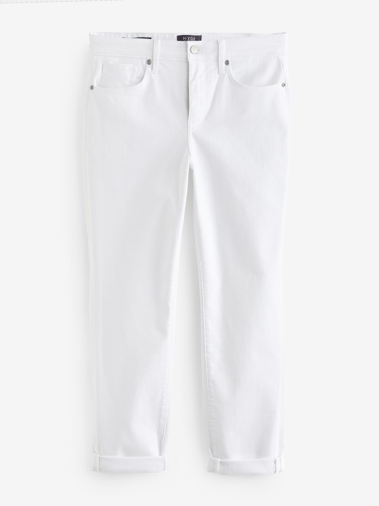 NYDJ Margot Girlfriend White Jeans - Image 7 of 7
