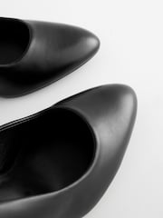 Black Extra Wide Fit Forever Comfort® Closed Toe Heel Court Shoes - Image 3 of 5