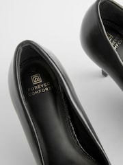 Black Extra Wide Fit Forever Comfort® Closed Toe Heel Court Shoes - Image 4 of 5