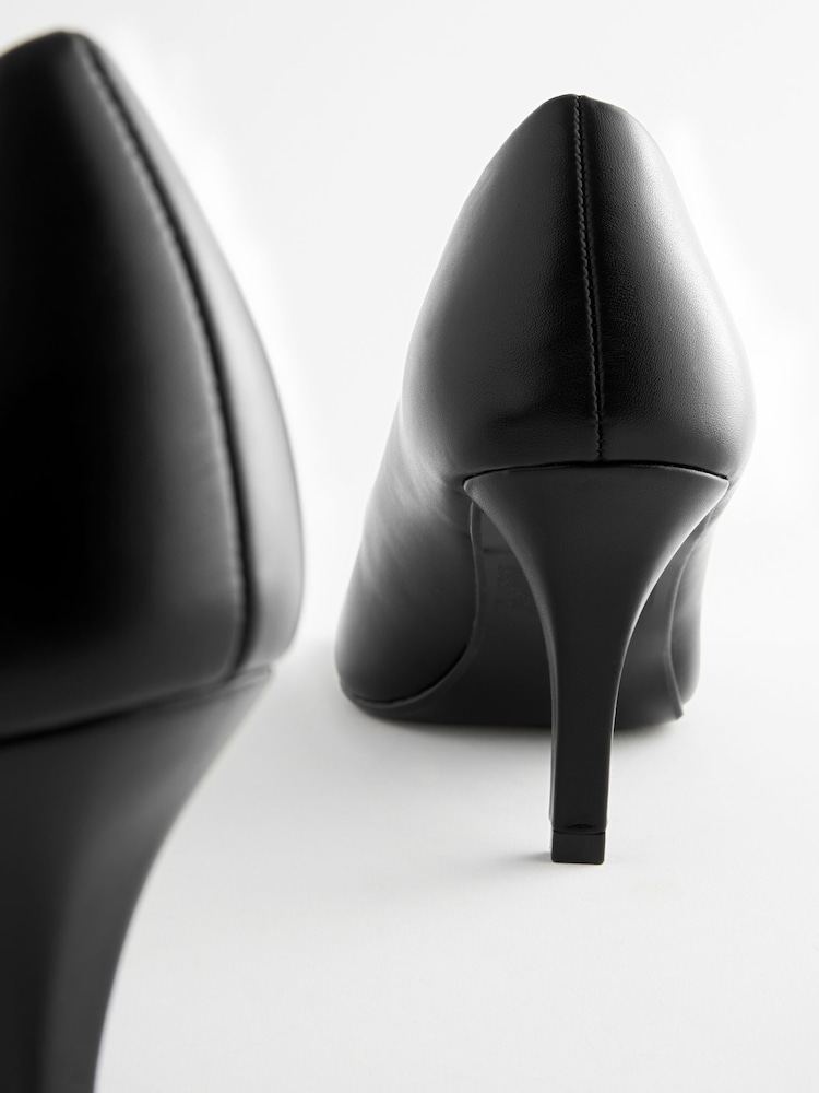 Black Extra Wide Fit Forever Comfort® Closed Toe Heel Court Shoes - Image 5 of 5