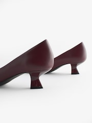 Burgundy Extra Wide Fit Forever Comfort® Kitten Heel Court Shoes - Image 4 of 6