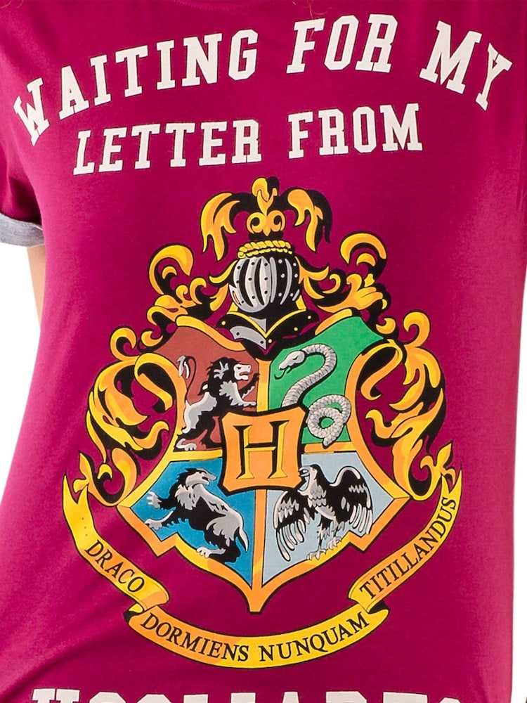 Character Red/Grey Harry Potter Ladies 100% Cotton Pyjamas - Image 2 of 2