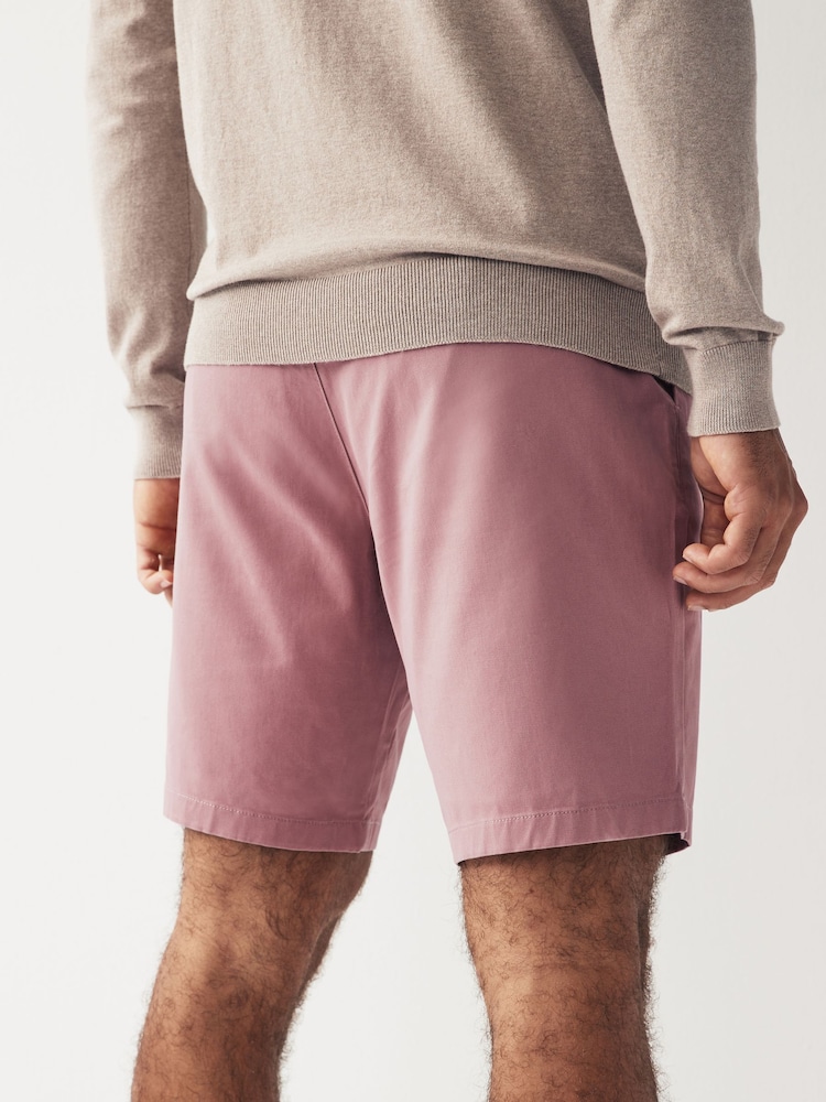 Pink Straight Fit Stretch Chinos Shorts - Image 2 of 8