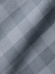 Charles Tyrwhitt Grey Slim Fit Flint Gingham Button-Down Washed Oxford 100% Cotton Shirt - Image 7 of 7