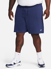 Nike Blue Club Knit 100% Cotton Shorts - Image 1 of 5